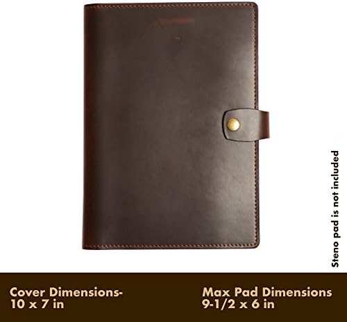 Tampa de couro para Steno Pad 6x9 /Made Made in the US/Horween Chromexcel Completo de couro/top top Bound Pads