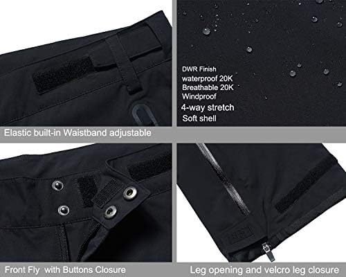 FIT SPACE Golf Climastorm Calças de chuva permanentes à prova d'água de 20k Desempenho leve esportivo calças esportivas