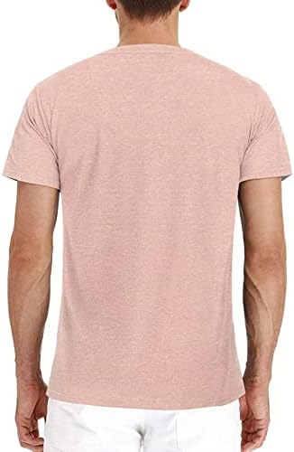 Camisetas para homens, manga curta masculina camisetas de pescoço sólido Camisetas de verão Tops básicos da camisa clássica de camisa