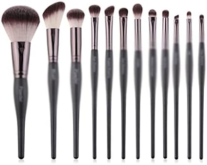 Slnfxc Black Makeup pincel Conjunto de sobrancelha rímel em pó pó sintético Brush Brush Makeup Makeup