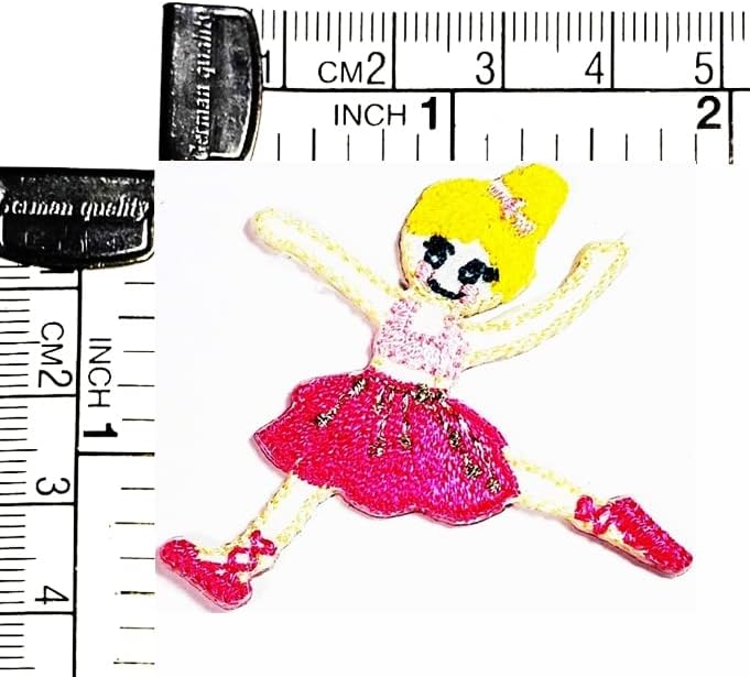 Kleenplus 2pcs. Mini Kid Dancer Ballet Dance Patch Bordgeed Blachar Iron em Sew On