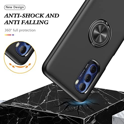 Akinik for Moto G Stylus 5G 2022 Case, Motorola G Stylus 5G 2022 Case com filme à prova de nano explosão [2 pacote], Caso de Kickstand