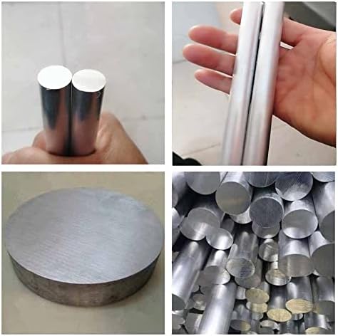 Hastes de alumínio Goonsds 2pcs Barra redonda para materiais de laboratório e reparo de bricolage, 14x600mm