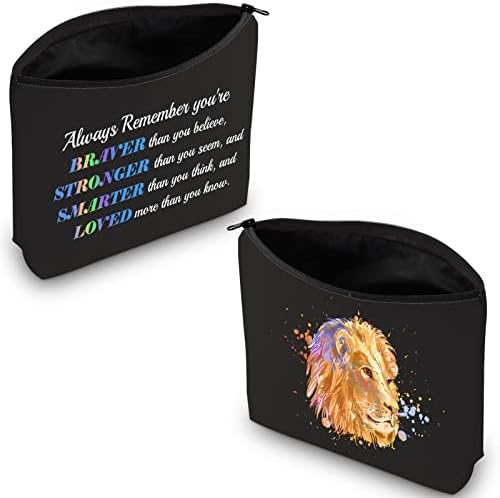 CMNIM Lion Gifts Makeup Cosmetic Bag Gifts for Lion Lovers