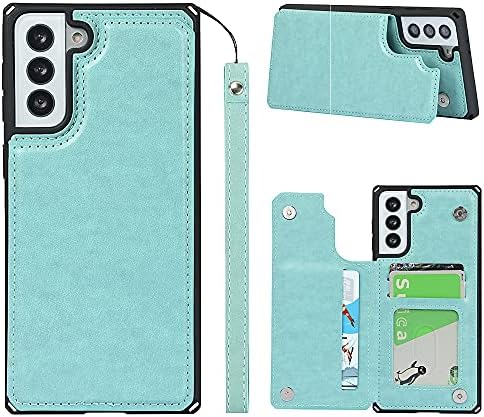 Shunjetech para Samsung Galaxy S21 Plus 5G Case, [titular do cartão de crédito e capa de carteira de caça