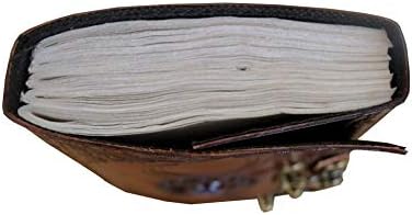 Jornal de couro para a mão marrom marrom tripal lua azul stone celta livro com relevo diariamente no bloco de no bloco de papel