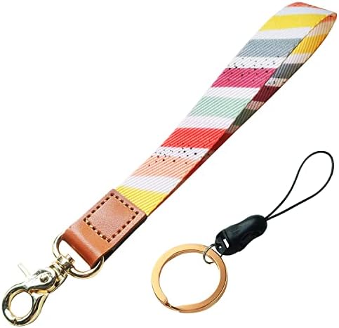 Pulseira Chaço do cordão, Cadeia de chave de pulso Lyvur, cinta de pulseira com cadeia de colapas celulares de chaveiro