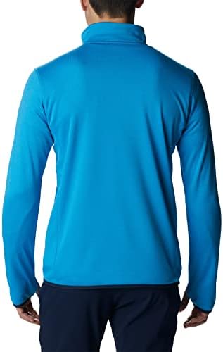 Columbia Men's Park View Half Zip, Compass Blue Heather, grande