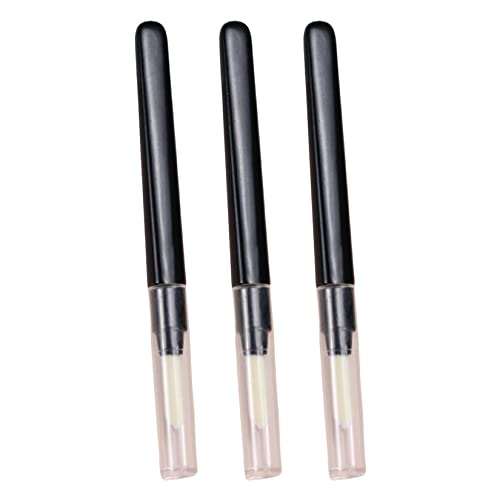 Conjunto de pincel de batom 3pcs Aplicador de batom Wand com tampa Aplicação de batom de tampa Brush Brush Brush Brush Beauty Ferramenta de beleza