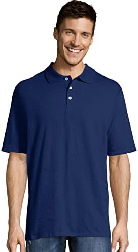 Hanes Men's Freshiq Polo Camisa, camisa pólo masculina masculina, camisa polo de 40+ UPF Sun Protection