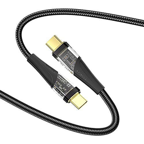 Essager USB C a USB C Cabo 100W, 6,6 pés tipo C para cabo C Tipo C 5A Super Fast Charging USB C Compatível com MacBook Pro 2021,