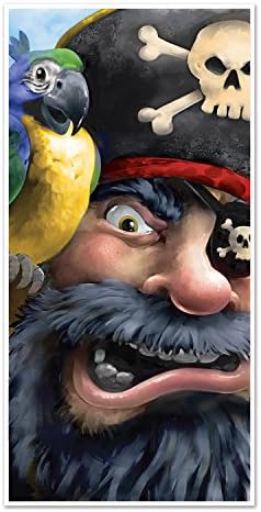 Tampa da porta de pirata de beistle, 30 polegadas por 5 pés, multicolor