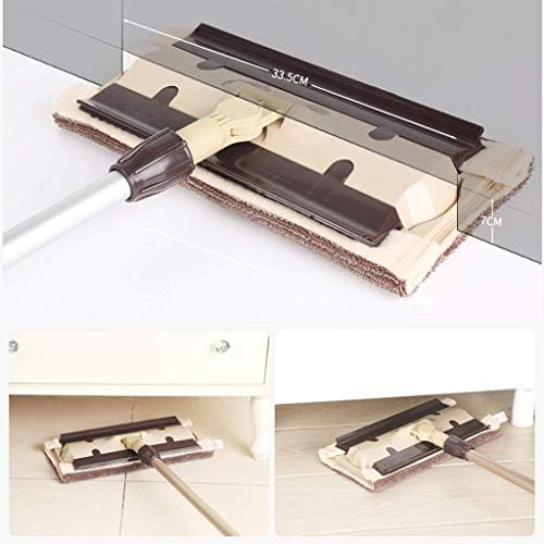 Micro de madeira de microfibra ZCHAN MOP com alça de extensão 、 almofadas de esfregona plana reutilizável para limpeza de piso