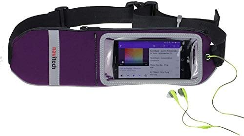 Navitech Purple Mobile Phone Imper impermeável cintura em execução - Compatível com o Samsung Galaxy Fold