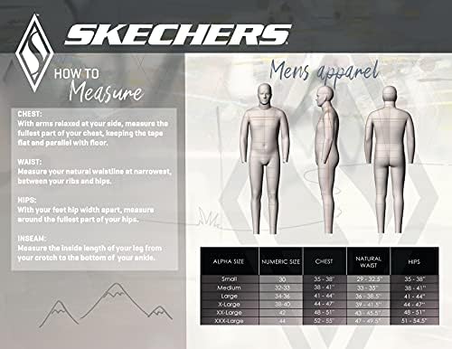 Calça de ação de walk masculino masculino de skechers