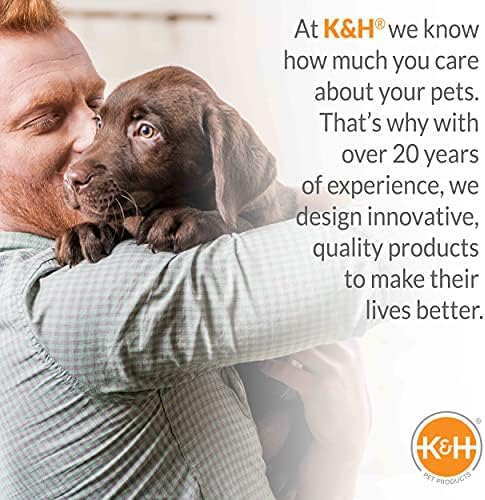 K&H PET Products Indoor/Outdoor Superior Ortopédico Cama de cachorro marrom/pata Médio 30 x 40 x 4 polegadas