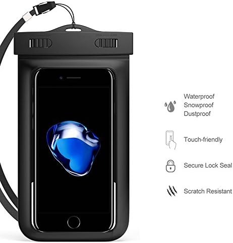 Branda de saco seco à prova d'água compatível com Apple iphone xs max/samsung galaxy s10+ s9+ s8+/huawei p30 pro/lg v50 thinq/stylo