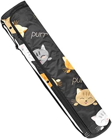 Saco de tapete de ioga, gatinhos gatos padrão Exercício de ioga transportadora de tape