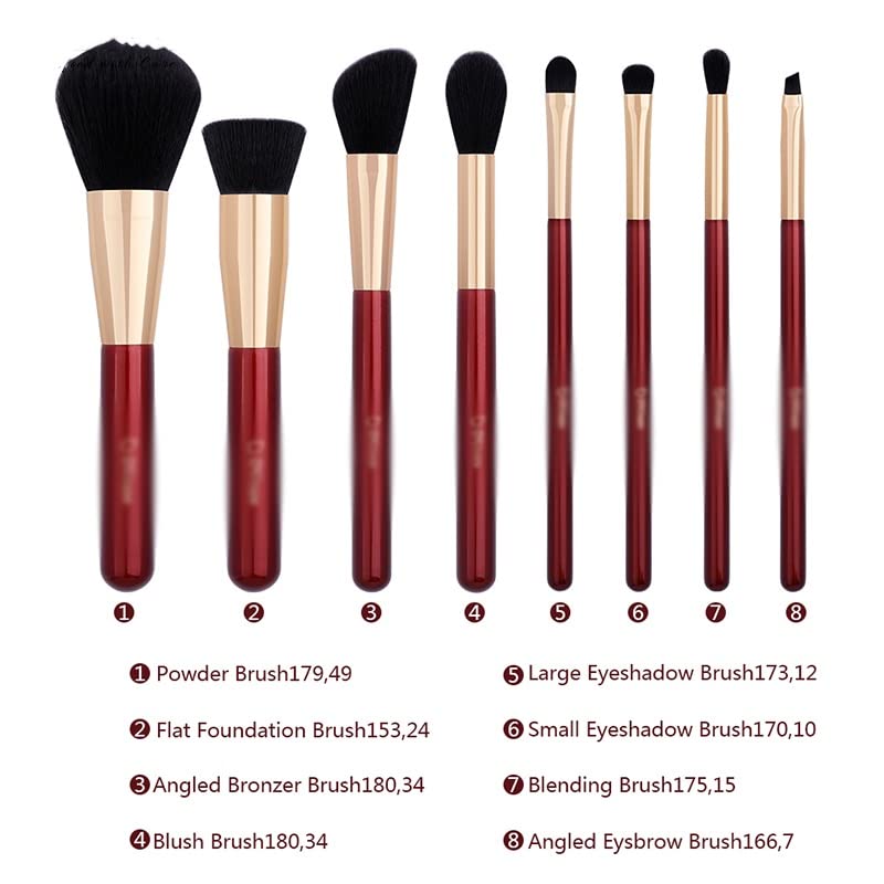 Trexd Professional Beauty Make Up Brush Powor Foundation Shoesw Brushe Tool Cosmetic Tool 8pcs Bruscos de maquiagem Conjunto