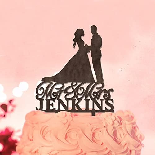 Toppers de bolo de casamento rústico país personalizado para casais para festa de noiva do casamento Favorias de noivado