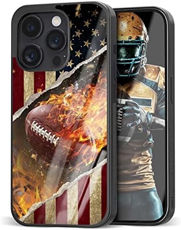 Casos de telefone esportivos séries de bandeira retrô vs design de futebol de fogo para iPhone 6 7 8 11 12 13 14