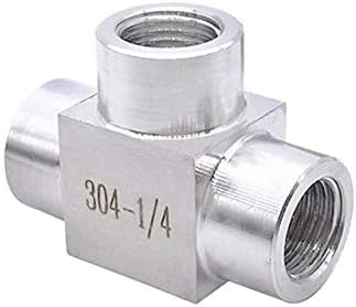 Conector de ajuste de peças de ferramentas Tubo de 3 vias de alta pressão Aquecimento de água Acessamento de aço inoxidável