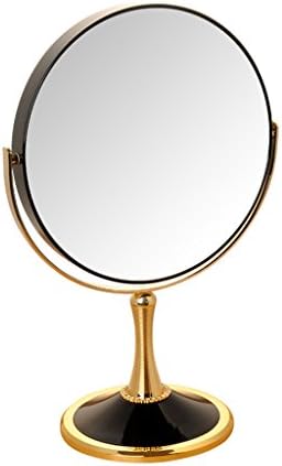 Espelhos neochy espelhos de maquiagem, espelho de vaidade de dupla face 360 ​​° ROTAÇÃO ROOND ROUNTE espelho/preto/7
