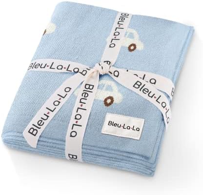 Cobertores de swaddler de bebê tricotado para meninas e meninos - macio de algodão fino - Use como receptor Geral de carrinho de berço, Registro de Presentes de Baby para recém -nascidos e crianças pequenas