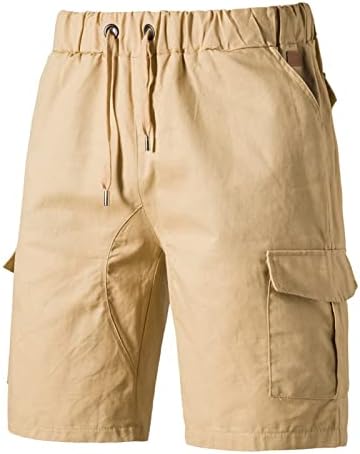 Shorts táticos de wenkomg1 para homens bolsos de vários bolsos angustiados calças táticas de roupas de trabalho ao