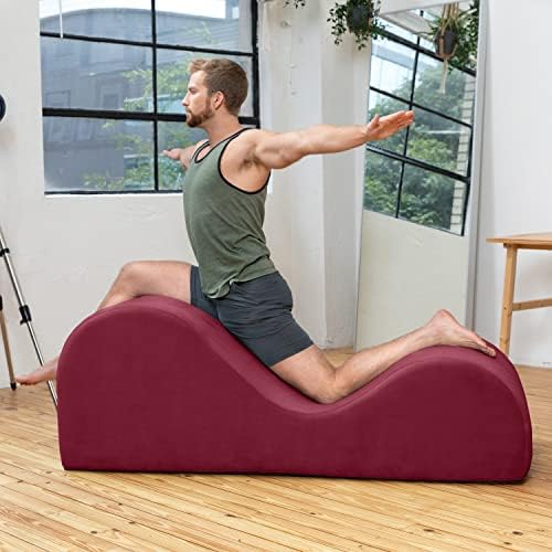 Avana Luvu espreguiçadeira - cadeira de lounge para ioga, exercício, massagem - espuma de alta densidade - feita nos EUA -