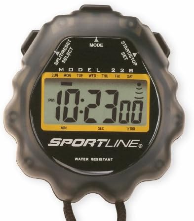 Sportline gigante resistente à água Sport Timer-StopWatch com tela extra grande para facilitar a leitura, garantia de 2 anos