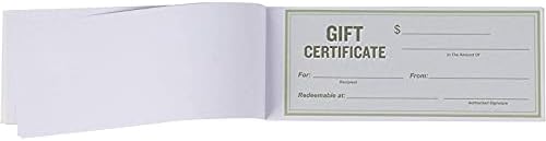 Melhores saudações em papel Certificado de presente de 50 folhas para pequenas empresas, eventos corporativos, doação