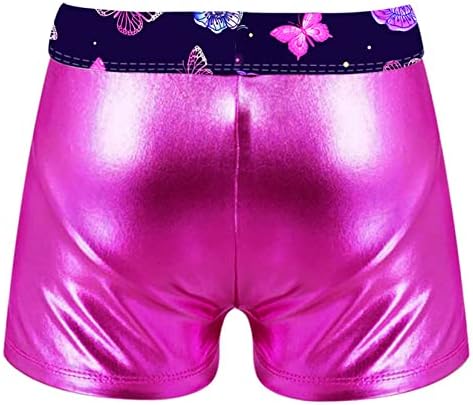 Moggemol infantil garotas ginástica shorts de dança tie corante atlético shorts shorts ginásticos yoga executando shorts de roupas