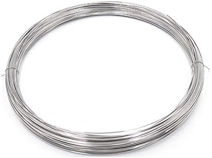 Alremo Huangxing - fio de aço inoxidável médio de fio duro de 0,3 mm a 0,5 mm de diâmetro, peso 1kg, 0,4 mmx1000m