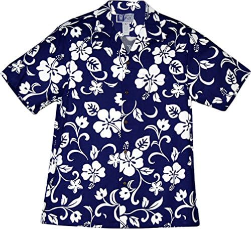Marca RJC Hibiscus pareo camisa havaiana masculina
