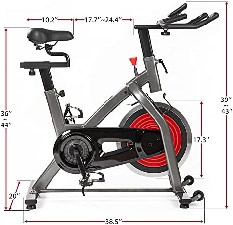 Bicicleta de exercício para academia em casa, bicicleta de bicicleta de exercício de bicicleta de ciclismo, guidão e assento