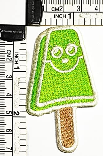 Kleenplus Green Soda Sorvete de sorvete Patch Patch Patches fofos remendos bordados para roupas de jeans Chaques Backpacks