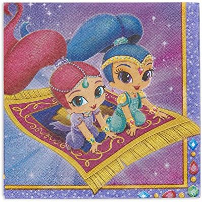 American Greetings Shimmer and Shine Party Supplies, guardanapos de almoço em papel