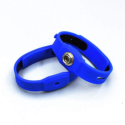 Silicone de pulso antiestático ajustável Silicone pulseira de pulso azul, roxo, amarelo opcional