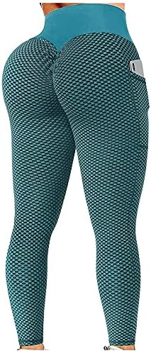 2 pacote TIK TOK LEGGINGINGS MULHER TRANSTEMENTO DE TRANSPECIMENTO DE CAIS HIP HIP HIP ANTI -CELULITE PALHAS DE YOGA COM BOLOS