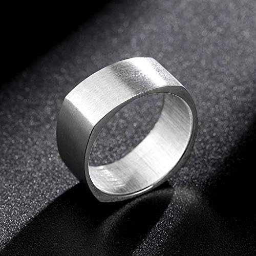 Koleso 8mm anel de casamento anéis quadrados de casamento homens homens anel personalizado personalizando anel gravado anel-40219
