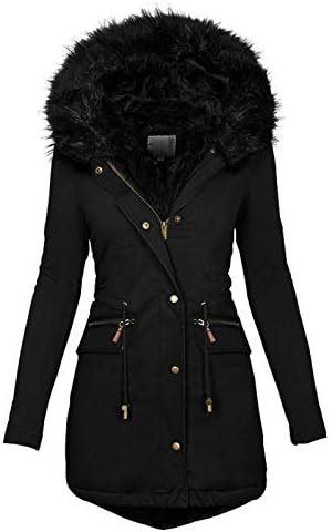 Casacos de inverno para mulheres plus size jaqueta de soprador grossa lã de lã forrada de parka com capuz fora do casaco solto