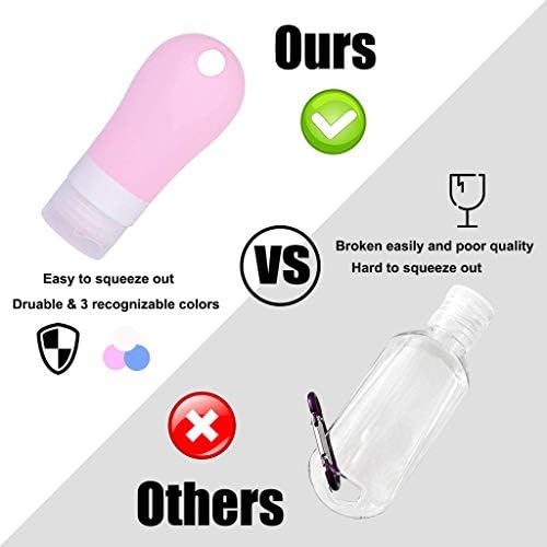 Dbylxmn copos de tiro em garrafas vazias Flip Viajar plástico 60 ml Capra