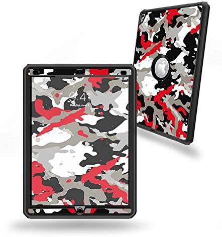 MightySkins Skin Compatível com o zagueiro OtterBox Apple iPad Pro 12,9 - Camo vermelho | Proteção, durável e exclusiva Tampa