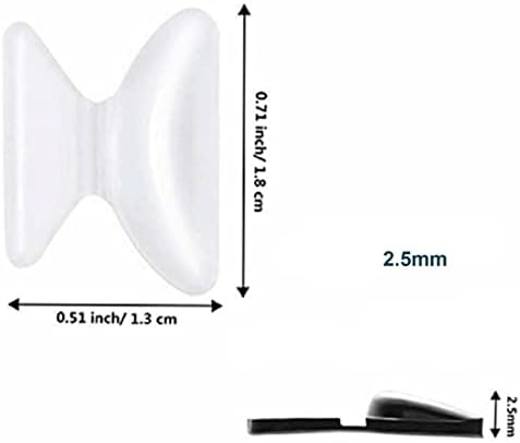 5 pares de silicone anti -slip nariz almofadas ， minúsculo ， substituto para óculos de óculos universais óculos