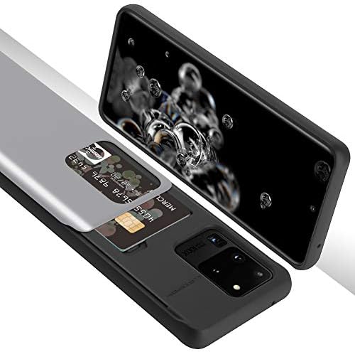 Slide do céu de ganso para Samsung Galaxy S20 Ultra Caso Casa dupla Tampa do para -choque com carteira de suporte