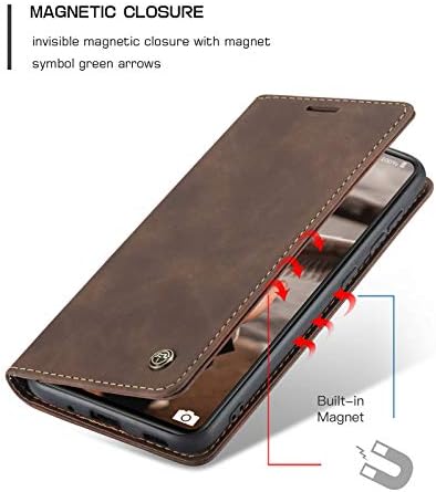 Caseme para Samsung Galaxy S20 FE Casice de carteira, capa de capa de couro magnético PU Soft PU Caso de couro de proteção