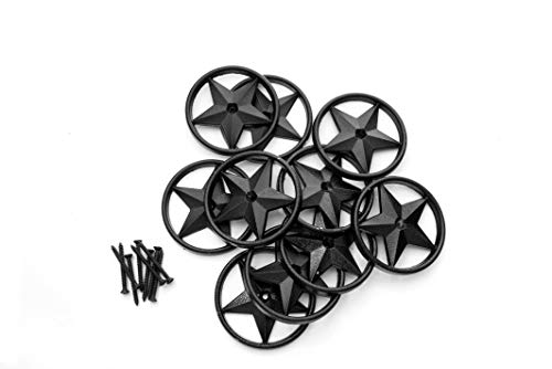 Ozco 56624 3-3/8 polegadas Decorativa Estrela de metal preto | Blacks