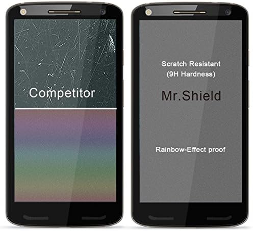 Mr.Shield [2-Pack] projetado para Motorola Moto Droid Turbo 2 [Japão Temperado com vidro] [9H Duridade] [Tampa de cola