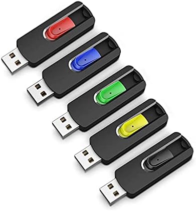 Lmmddp 5 pcs flash drive USB 2.0 stick de memória de jump retrátil unidade colorida aciona colorida